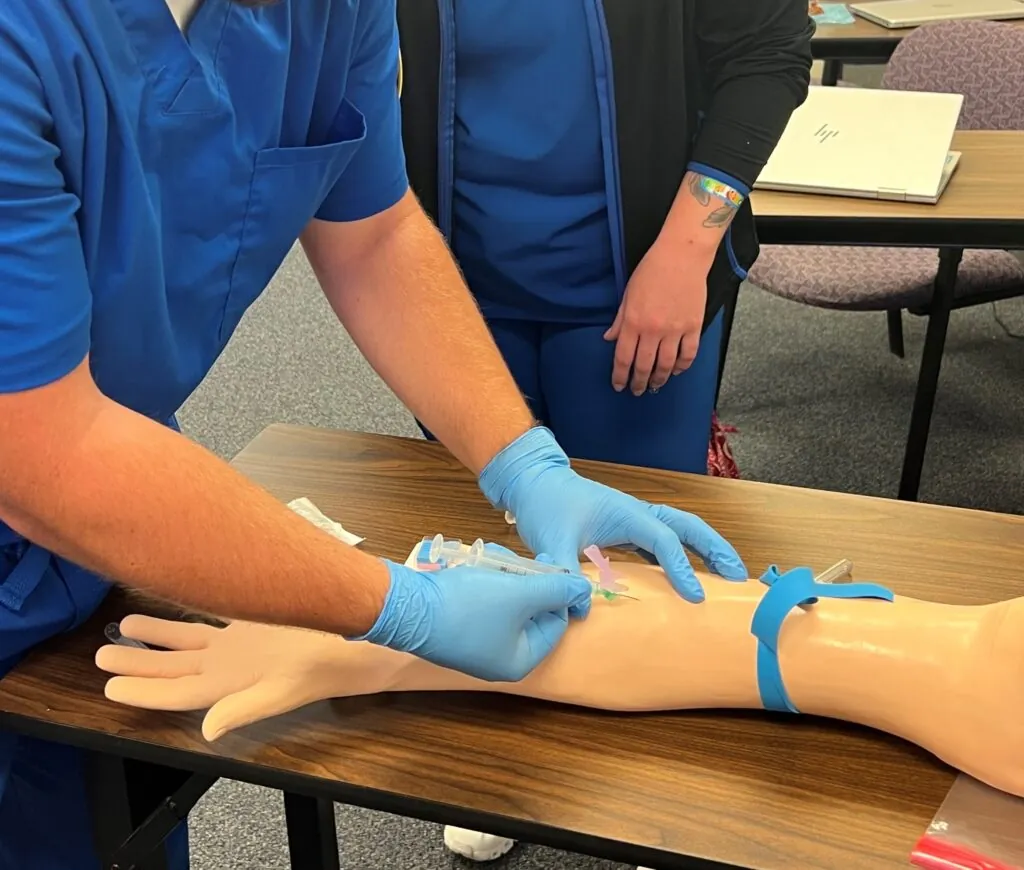 An SRMC team member in training